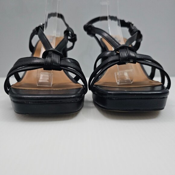 Kensie Leilany Platform Sandal Women 10 Black Strappy Block Heel Night Out 90s - Picture 6 of 15